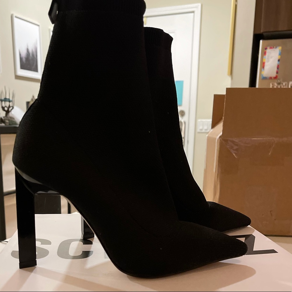 Black Pointed Toe Schutz Bootie